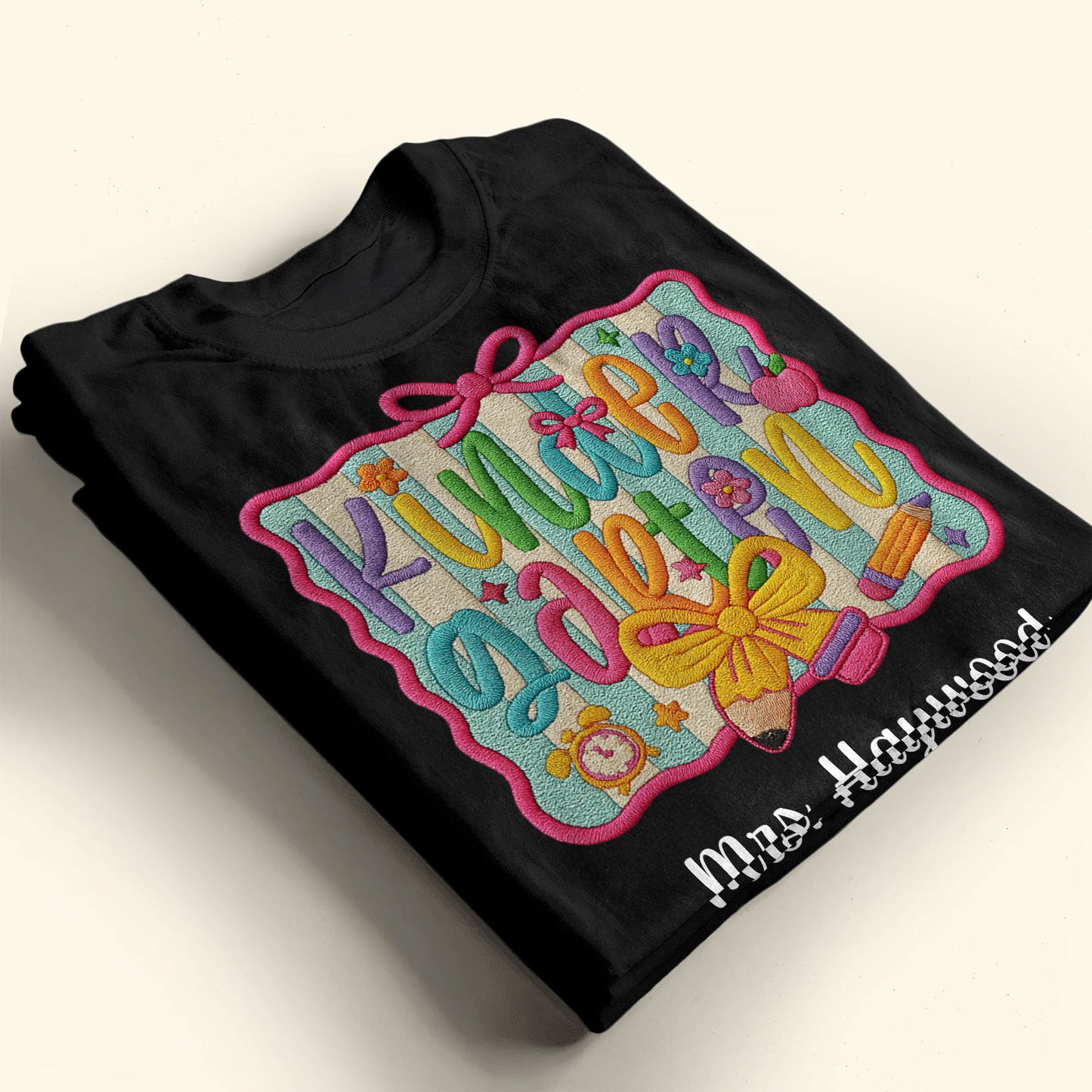 Customize Your Design With Pencil, Apple, And Clock