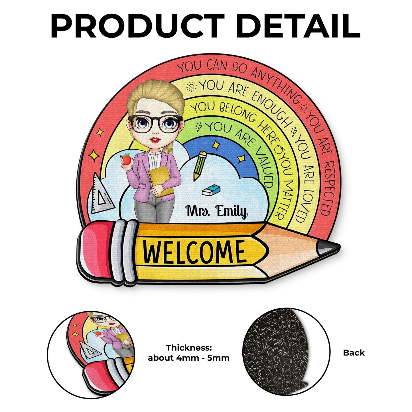 You Can Do Anything, Rainbow, Apple, Books, Welcome Mat