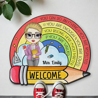 You Can Do Anything, Rainbow, Apple, Books, Welcome Mat