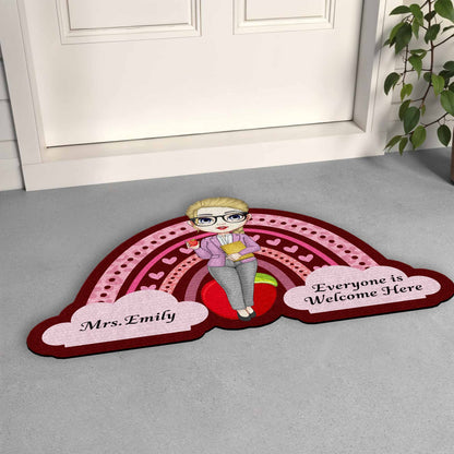 Everyone Is Welcome Here Cartoon Teacher Design