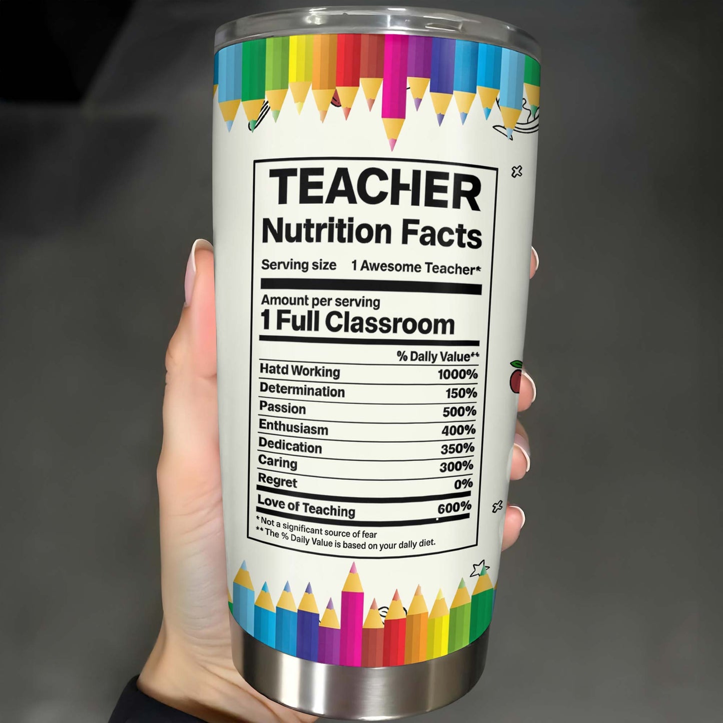 Teach Love Inspire, Custom Teacher Tumbler
