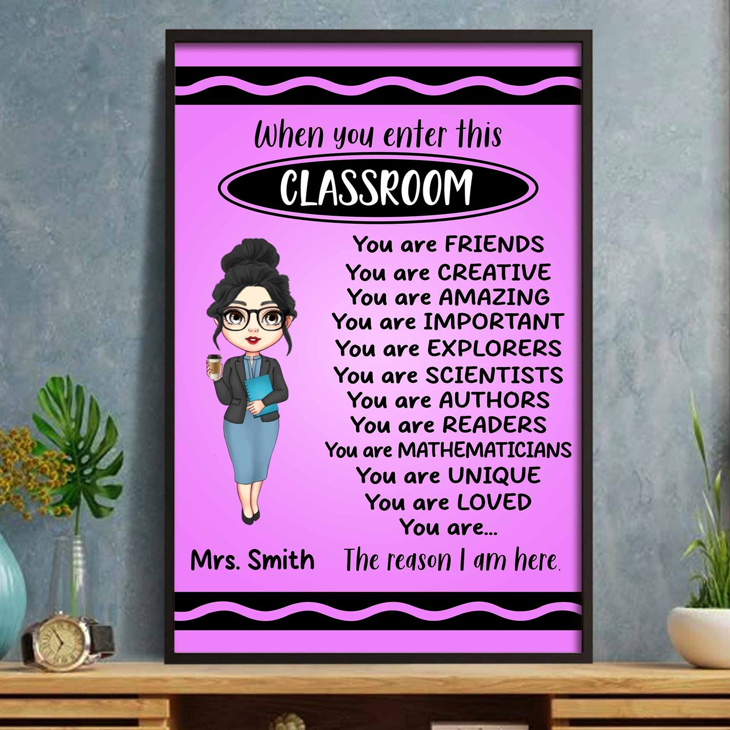 When You Enter This Classroom, You Are Loved, Creative, Important