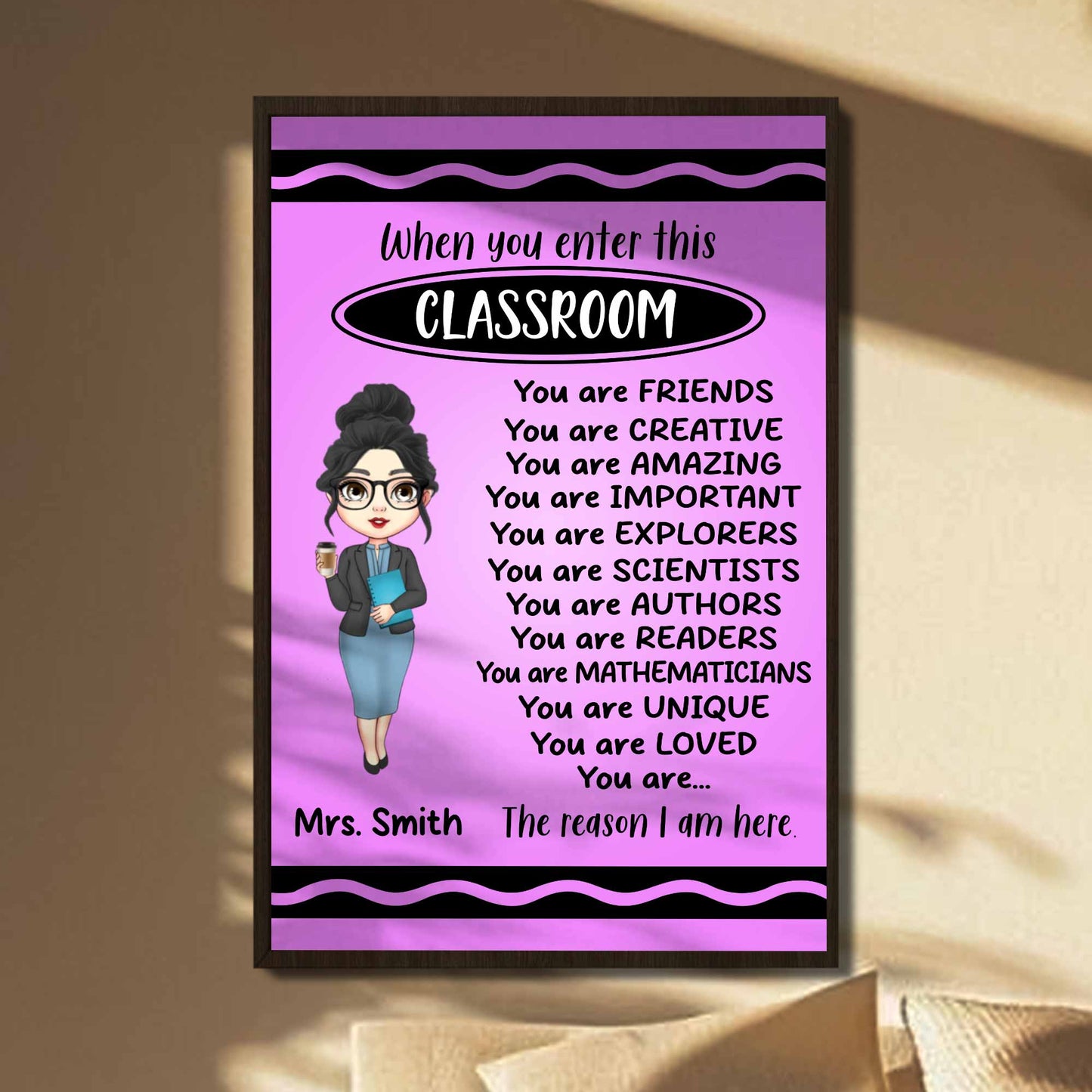 When You Enter This Classroom, You Are Loved, Creative, Important