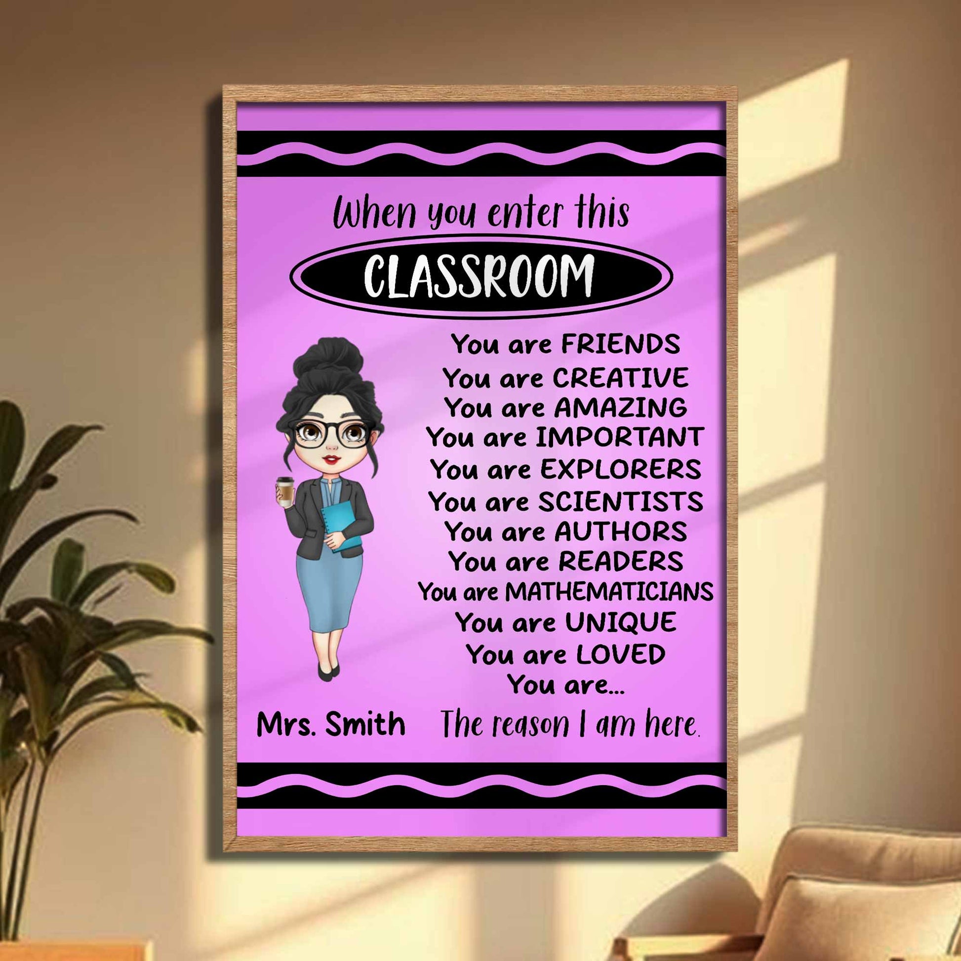 When You Enter This Classroom, You Are Loved, Creative, Important