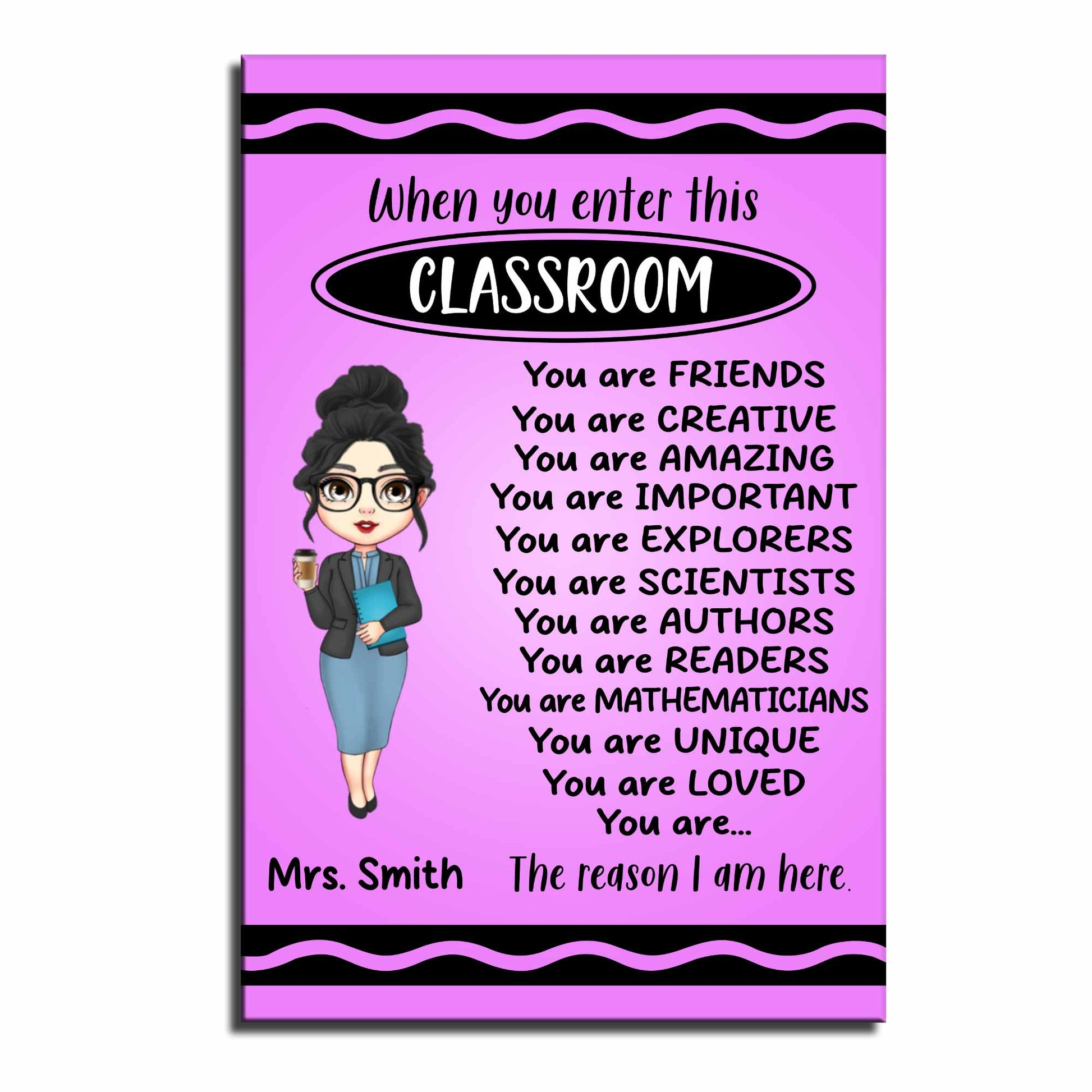 When You Enter This Classroom, You Are Loved, Creative, Important