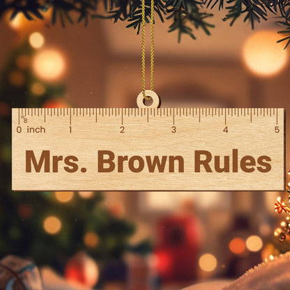 Mrs. Brown Rules Ruler Design