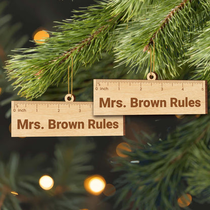Mrs. Brown Rules Ruler Design