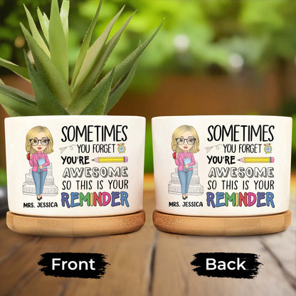 Sometimes You Forget You're Awesome, Reminder With Cartoon Woman