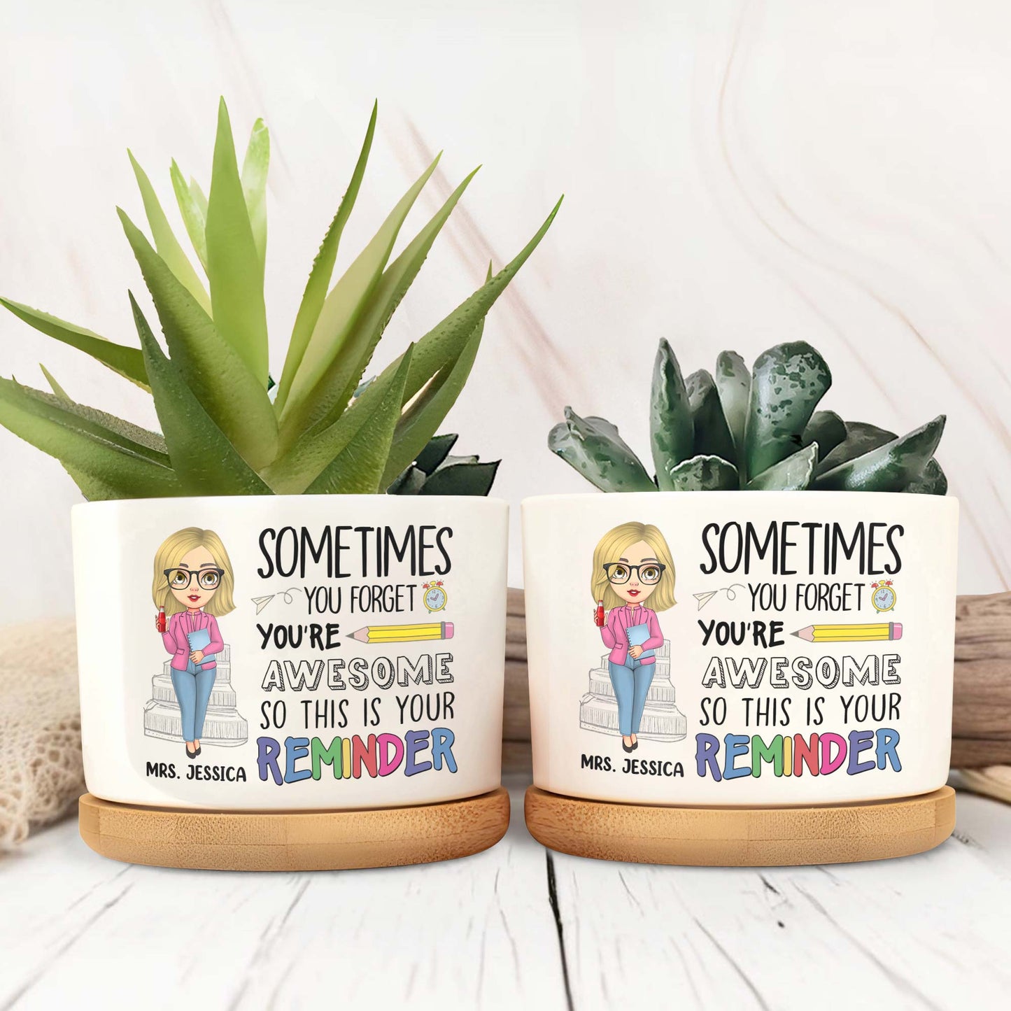 Sometimes You Forget You're Awesome, Reminder With Cartoon Woman