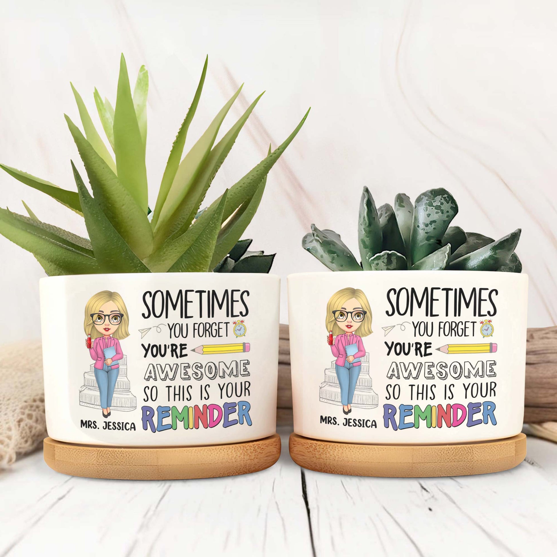 Sometimes You Forget You're Awesome, Reminder With Cartoon Woman