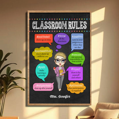 Classroom Rules Show Up On Time Follow Directions Turn In Assignments