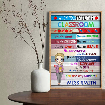 When You Enter This Classroom, You Are Kind, Classroom Rules