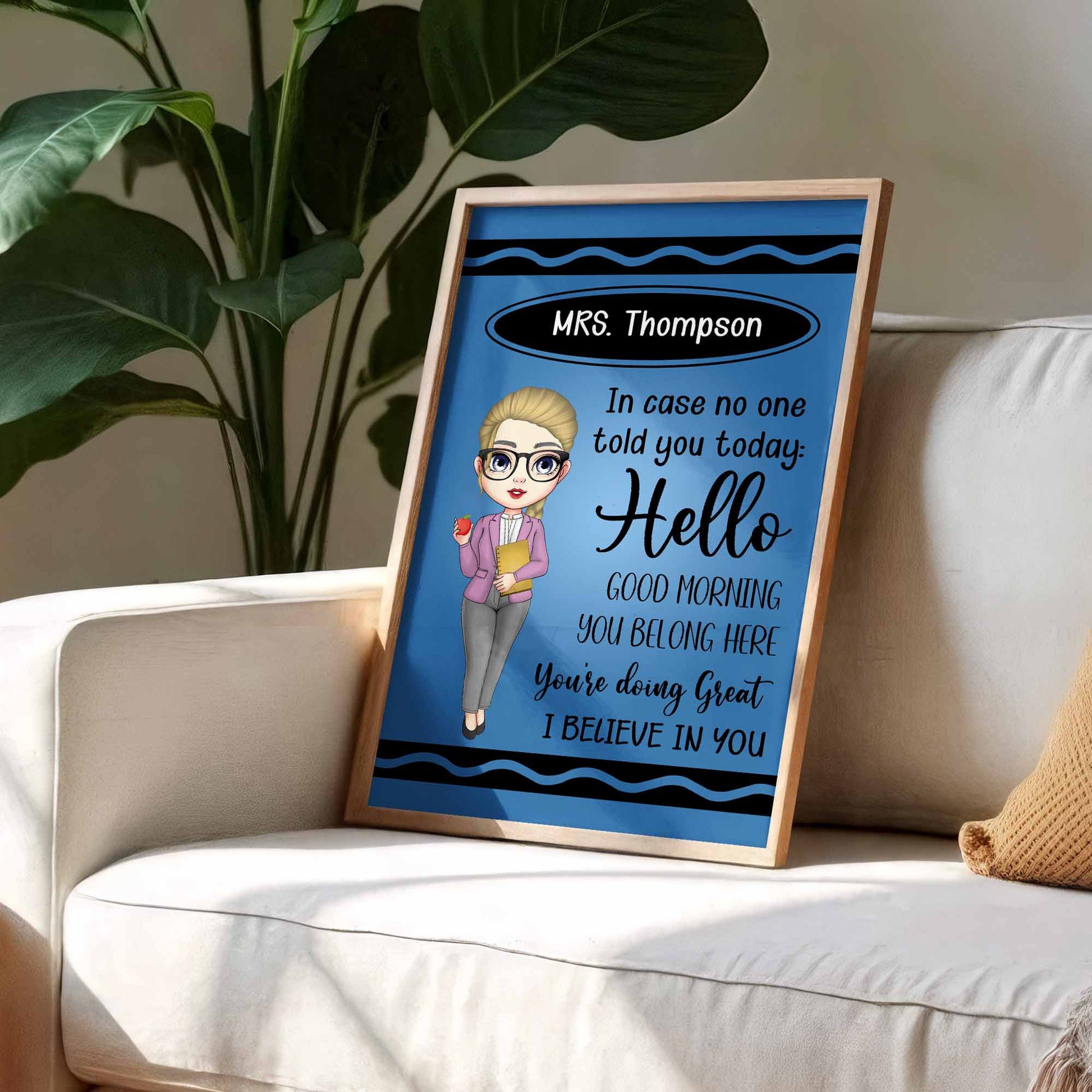 Hello Good Morning You Belong Here Teacher Poster