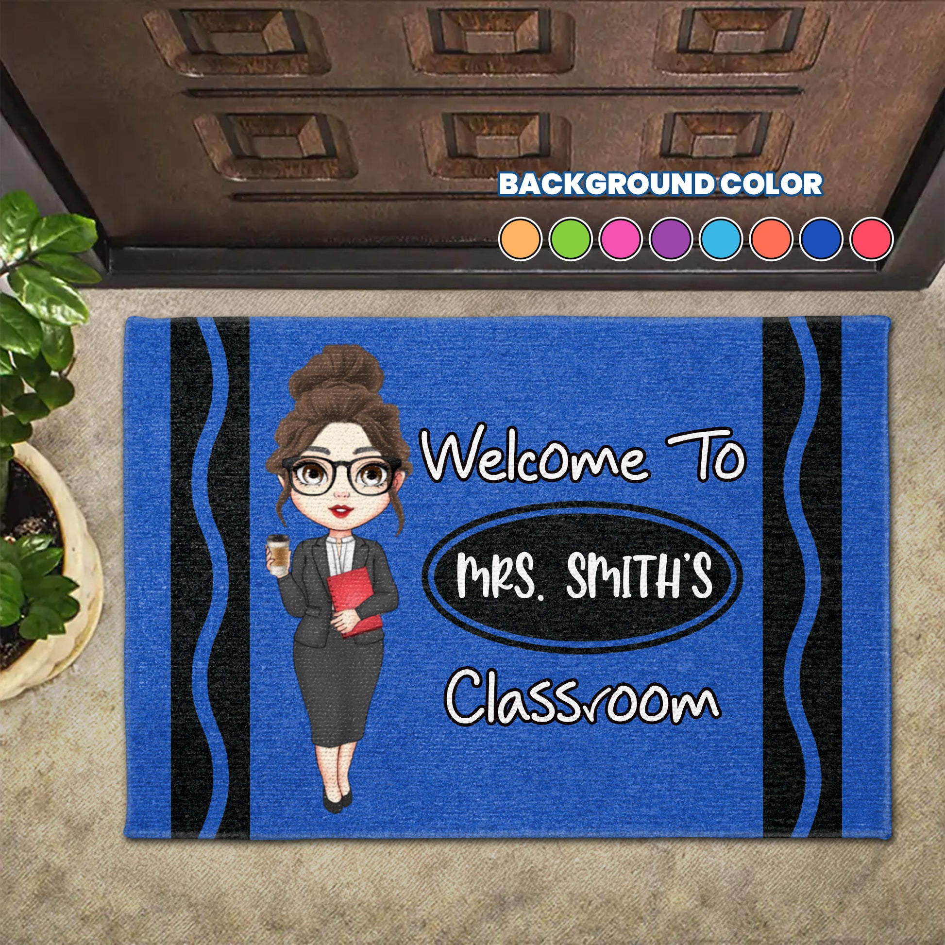Welcome To Mrs. Smith's Classroom Teacher Doormat
