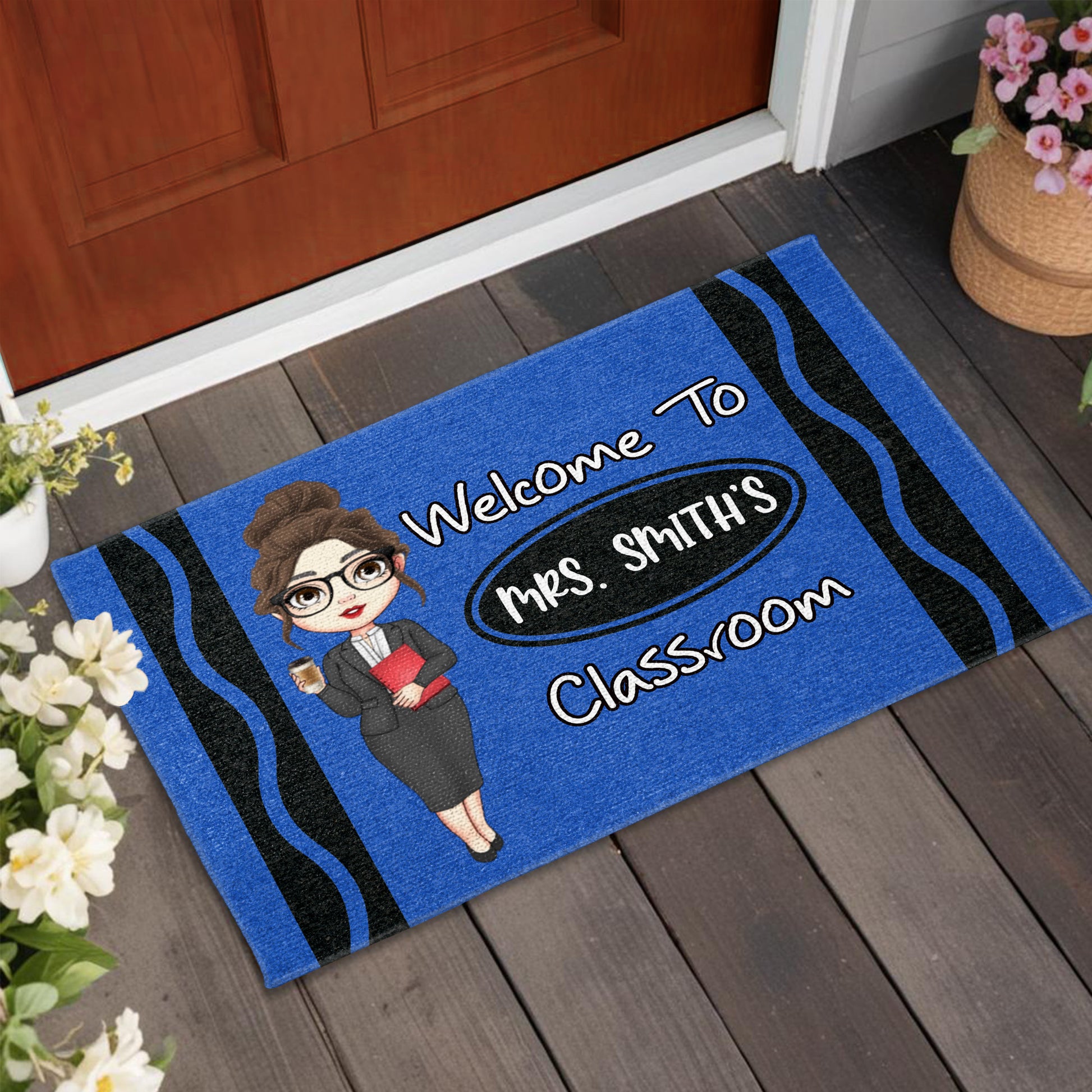 Welcome To Mrs. Smith's Classroom Teacher Doormat