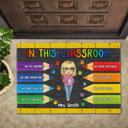 In This Classroom We All Belong, Ruler, Colored Pencils