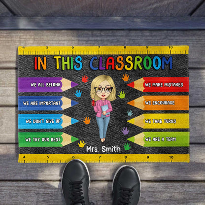 In This Classroom We All Belong, Ruler, Colored Pencils