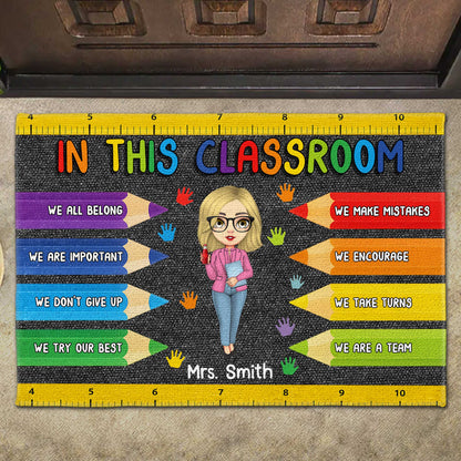 In This Classroom We All Belong, Ruler, Colored Pencils