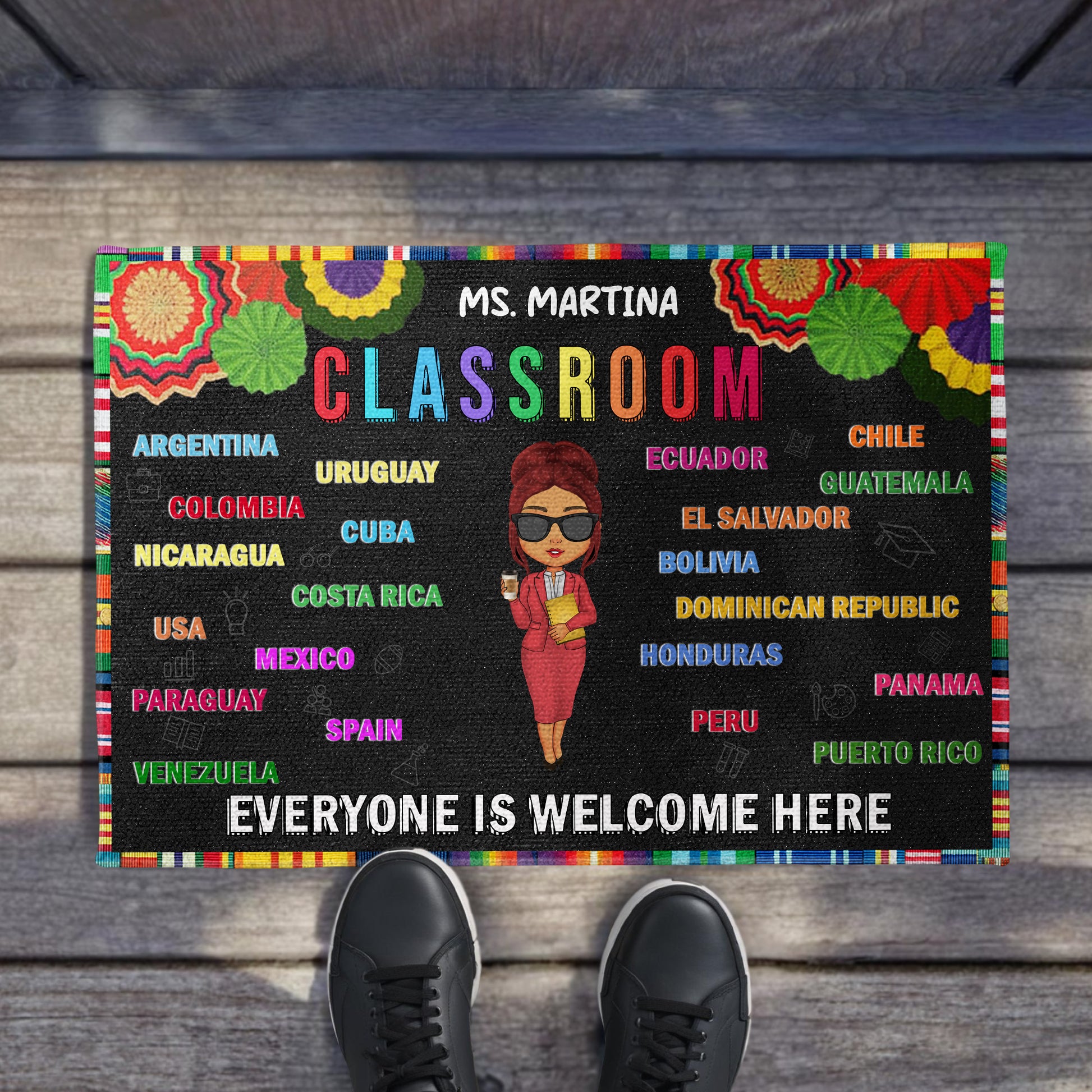 Everyone Is Welcome Here, Classroom Doormat