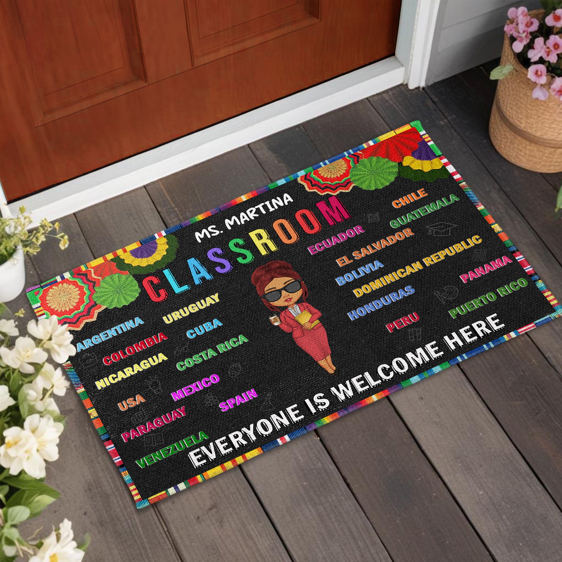 Everyone Is Welcome Here, Classroom Doormat
