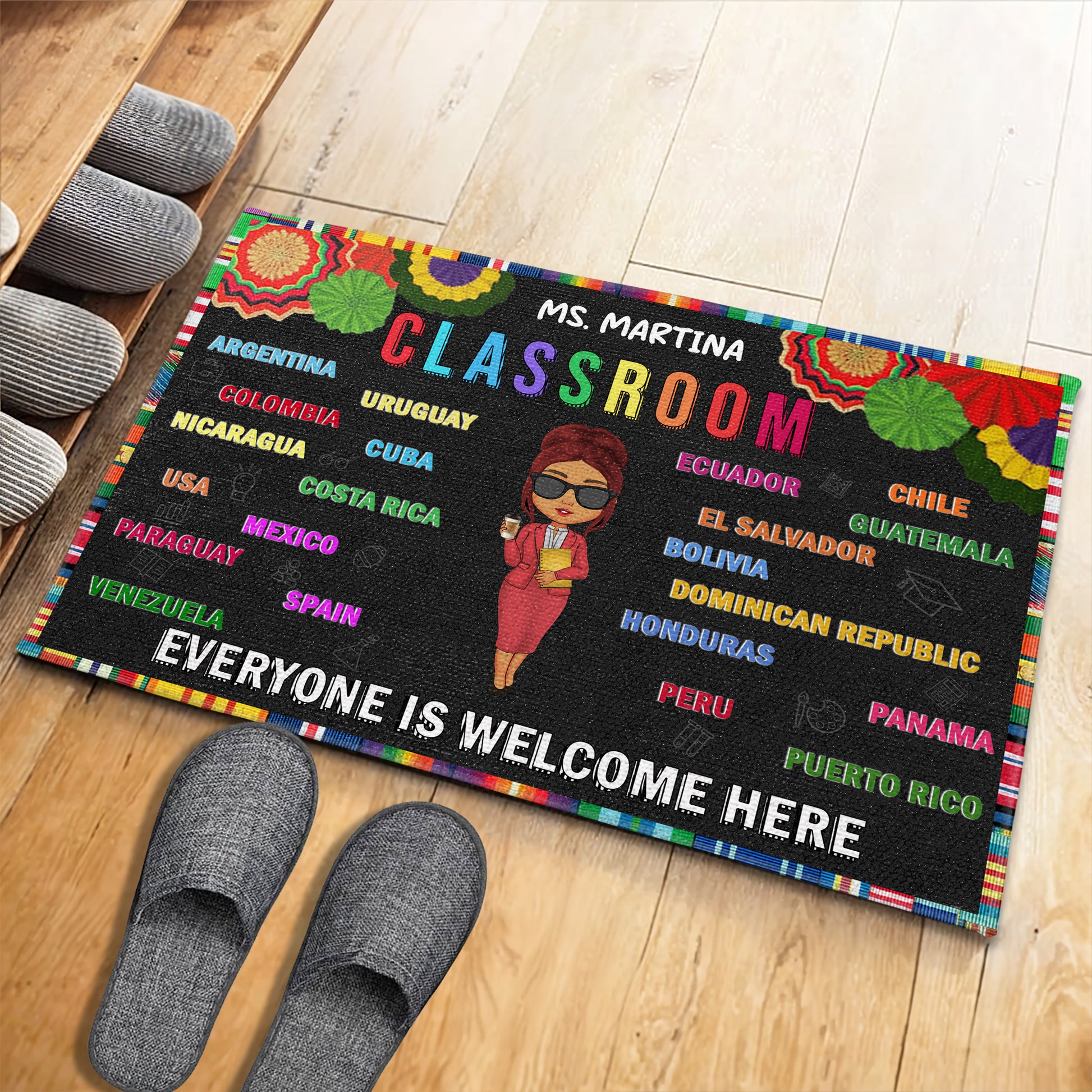 Everyone Is Welcome Here, Classroom Doormat
