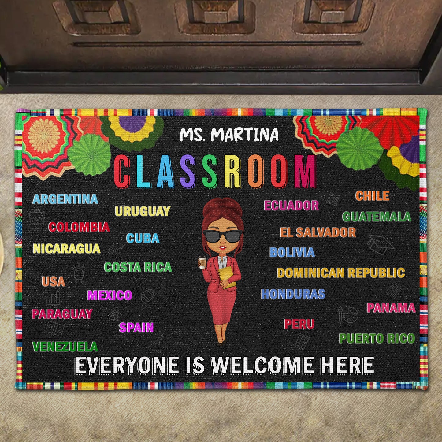 Everyone Is Welcome Here, Classroom Doormat