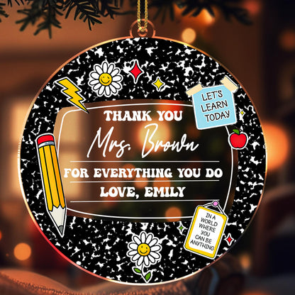 Thank You For Everything You Do, Teacher Appreciation Gift