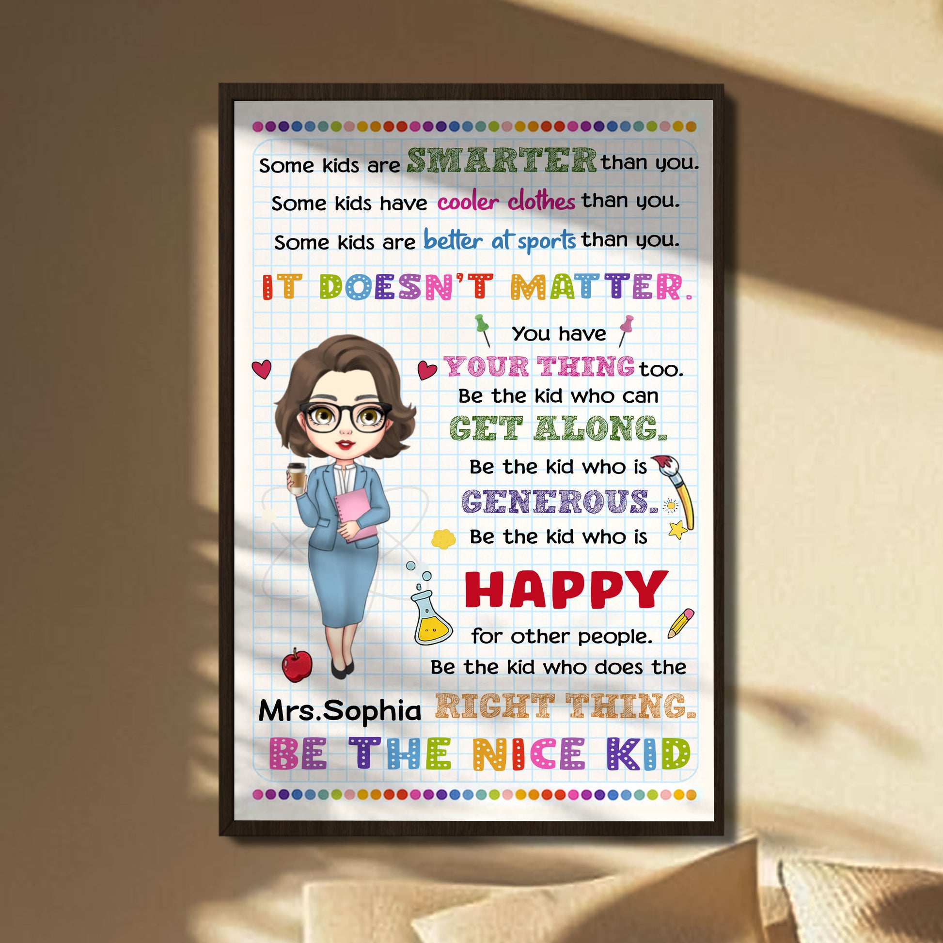 Be The Nice Kid, Be Generous And Happy