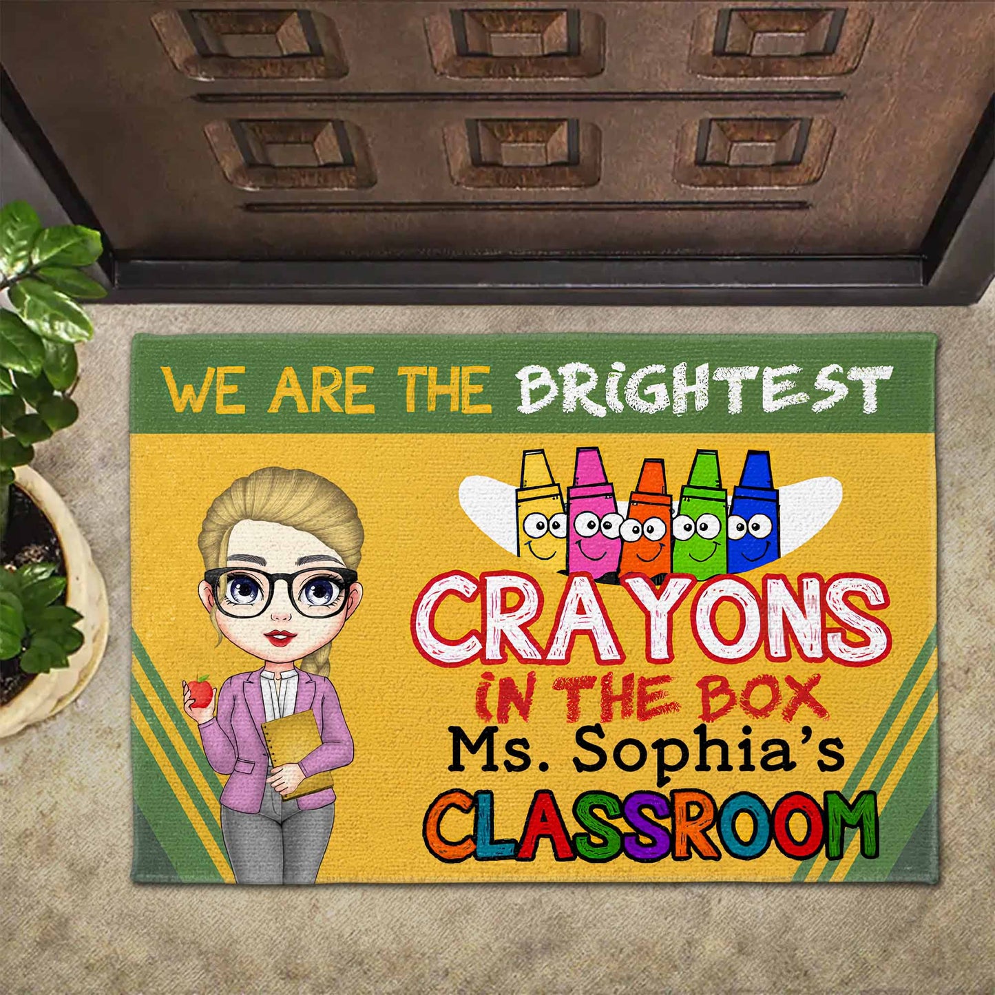 We Are The Brightest Crayons In The Box, Teacher Classroom Mat