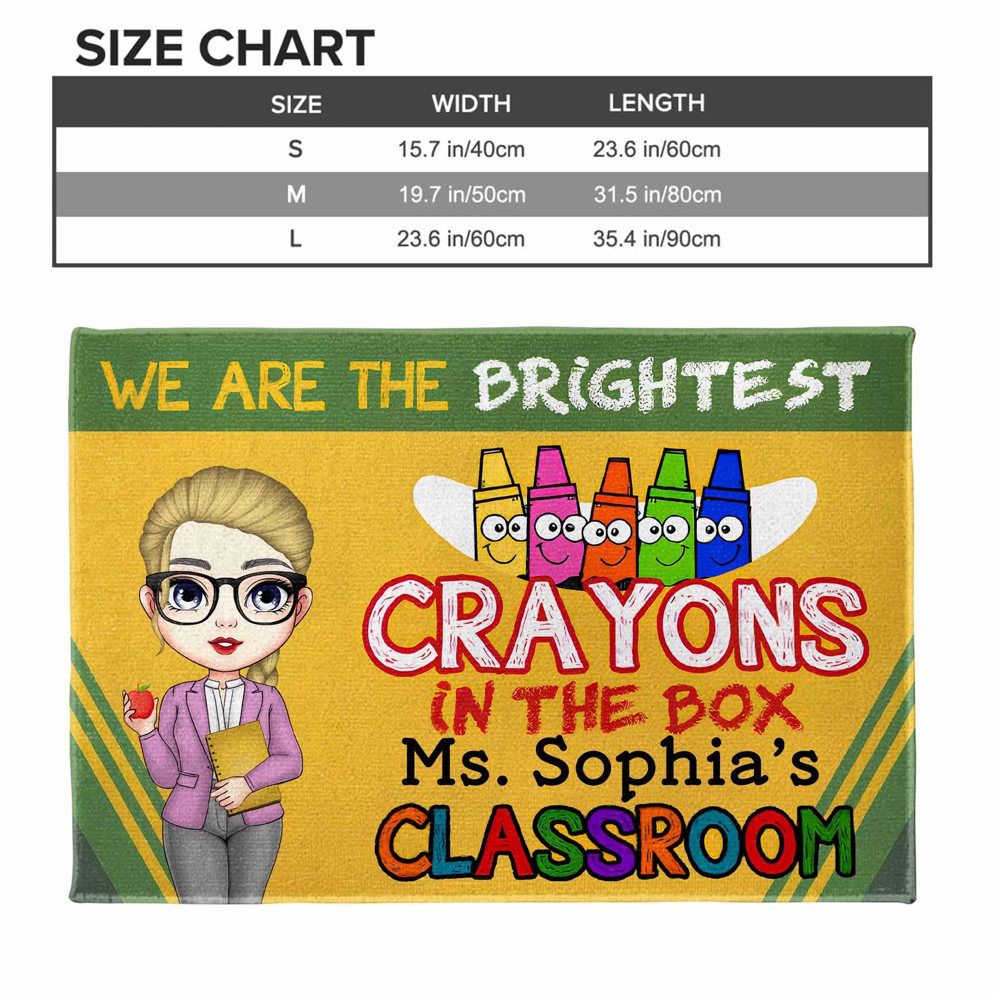 We Are The Brightest Crayons In The Box, Teacher Classroom Mat