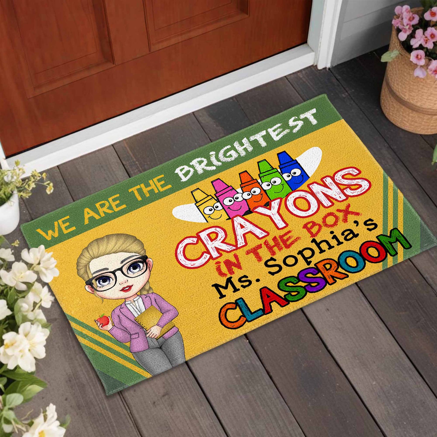 We Are The Brightest Crayons In The Box, Teacher Classroom Mat