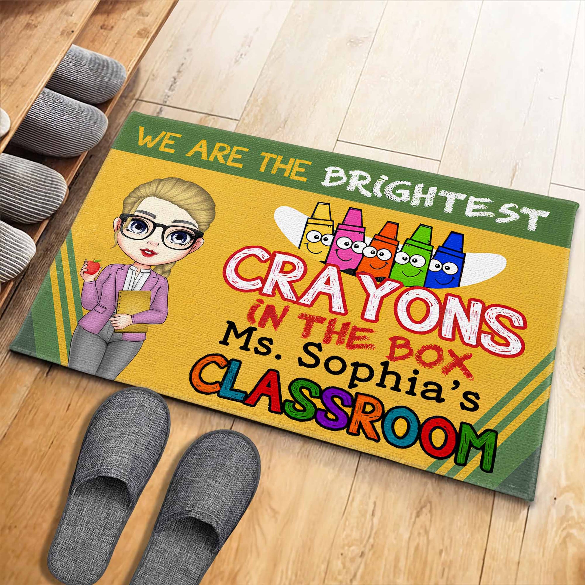 We Are The Brightest Crayons In The Box, Teacher Classroom Mat