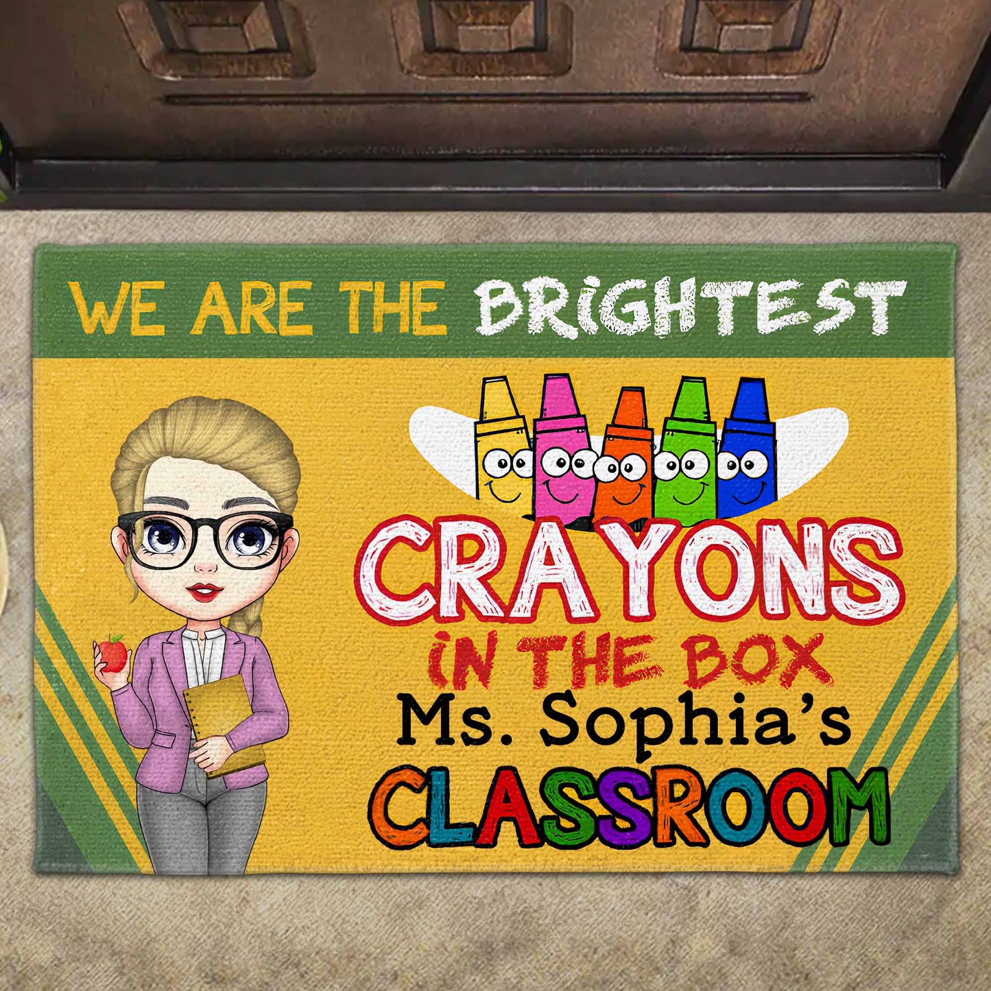 We Are The Brightest Crayons In The Box, Teacher Classroom Mat
