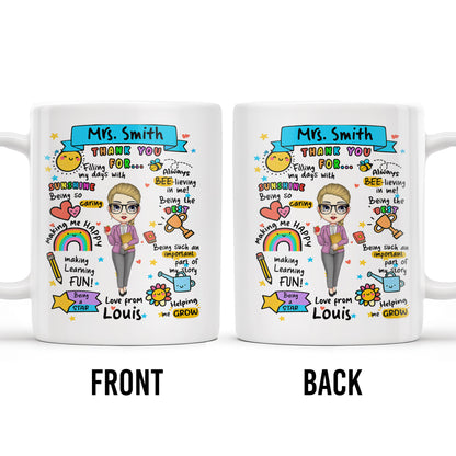 Thank You For Filling My Days With Sunshine, Heart, Star