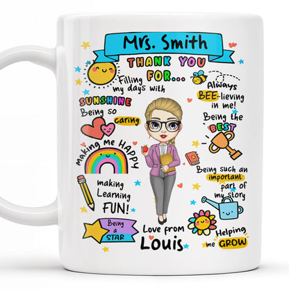 Thank You For Filling My Days With Sunshine, Heart, Star