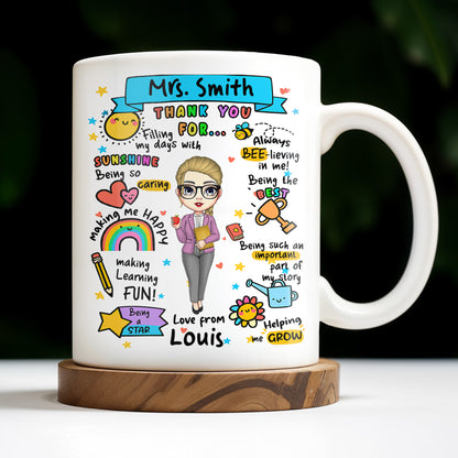 Thank You For Filling My Days With Sunshine, Heart, Star