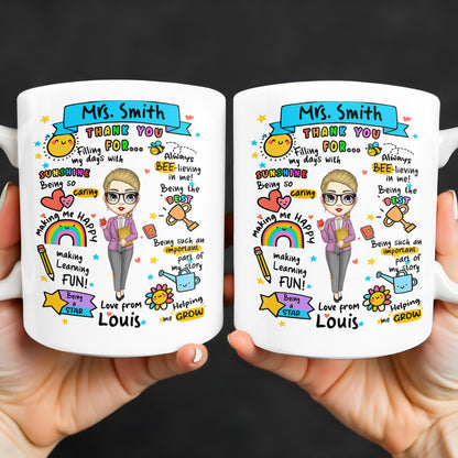 Thank You For Filling My Days With Sunshine, Heart, Star