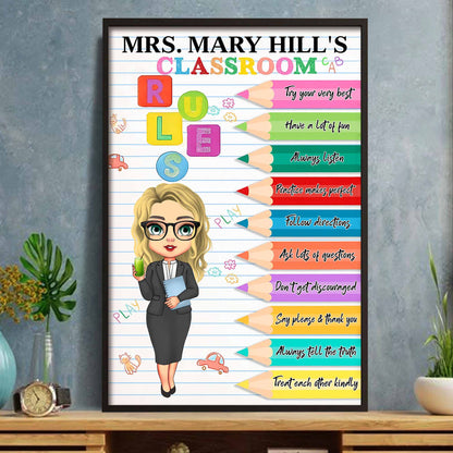 Try Your Very Best, Classroom Rules, With Colorful Pencils