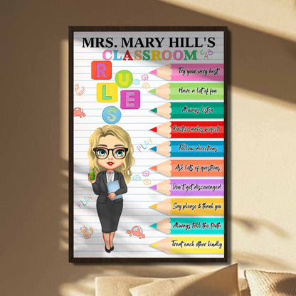 Try Your Very Best, Classroom Rules, With Colorful Pencils