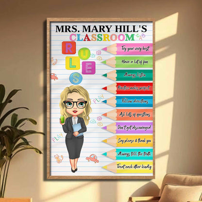 Try Your Very Best, Classroom Rules, With Colorful Pencils