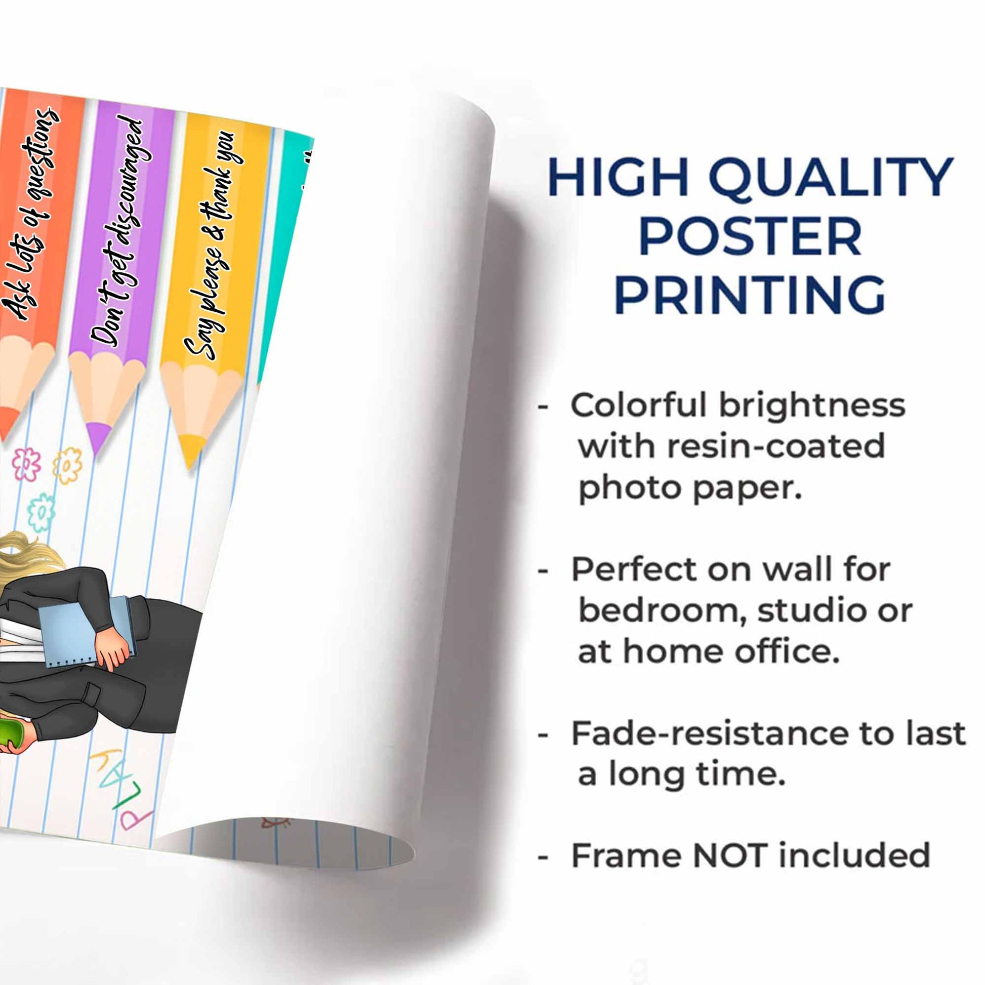 Try Your Very Best, Classroom Rules, With Colorful Pencils