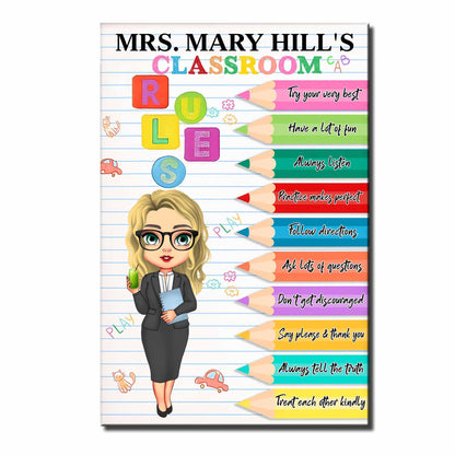 Try Your Very Best, Classroom Rules, With Colorful Pencils