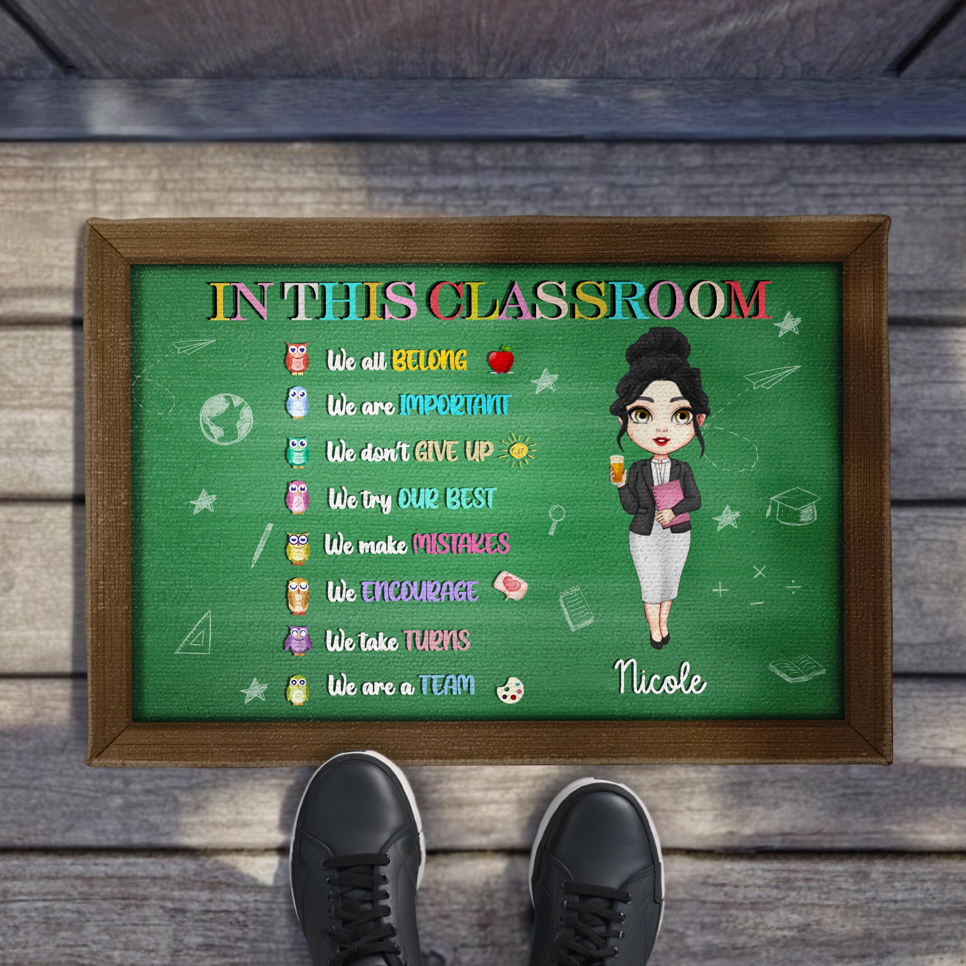 In This Classroom We All Belong, Teacher and School Icons
