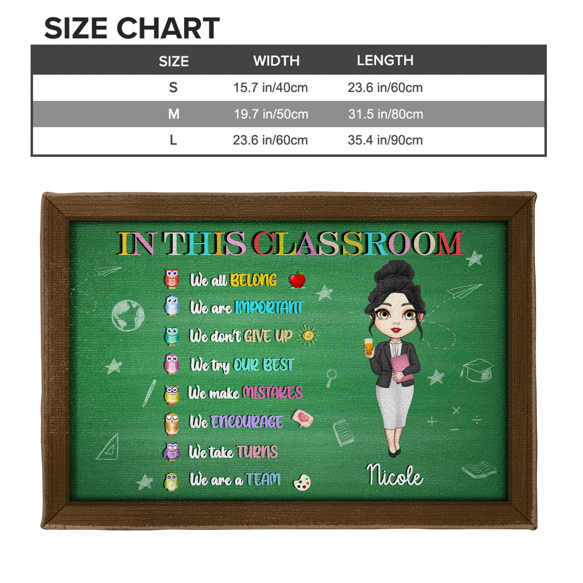 In This Classroom We All Belong, Teacher and School Icons