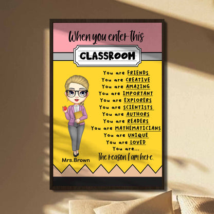 When You Enter This Classroom, Animated Teacher Character