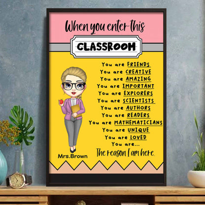 When You Enter This Classroom, Animated Teacher Character