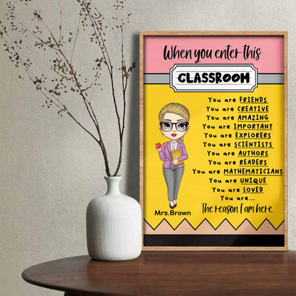 When You Enter This Classroom, Animated Teacher Character