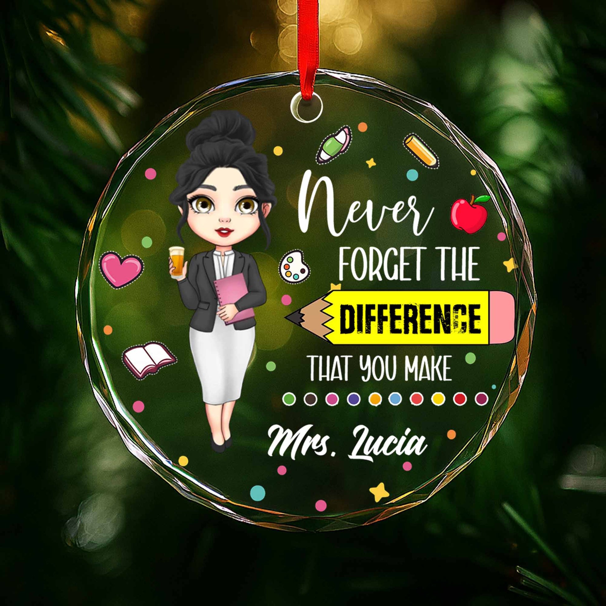 Never Forget The Difference You Make, Apple, Book, Coffee Cup