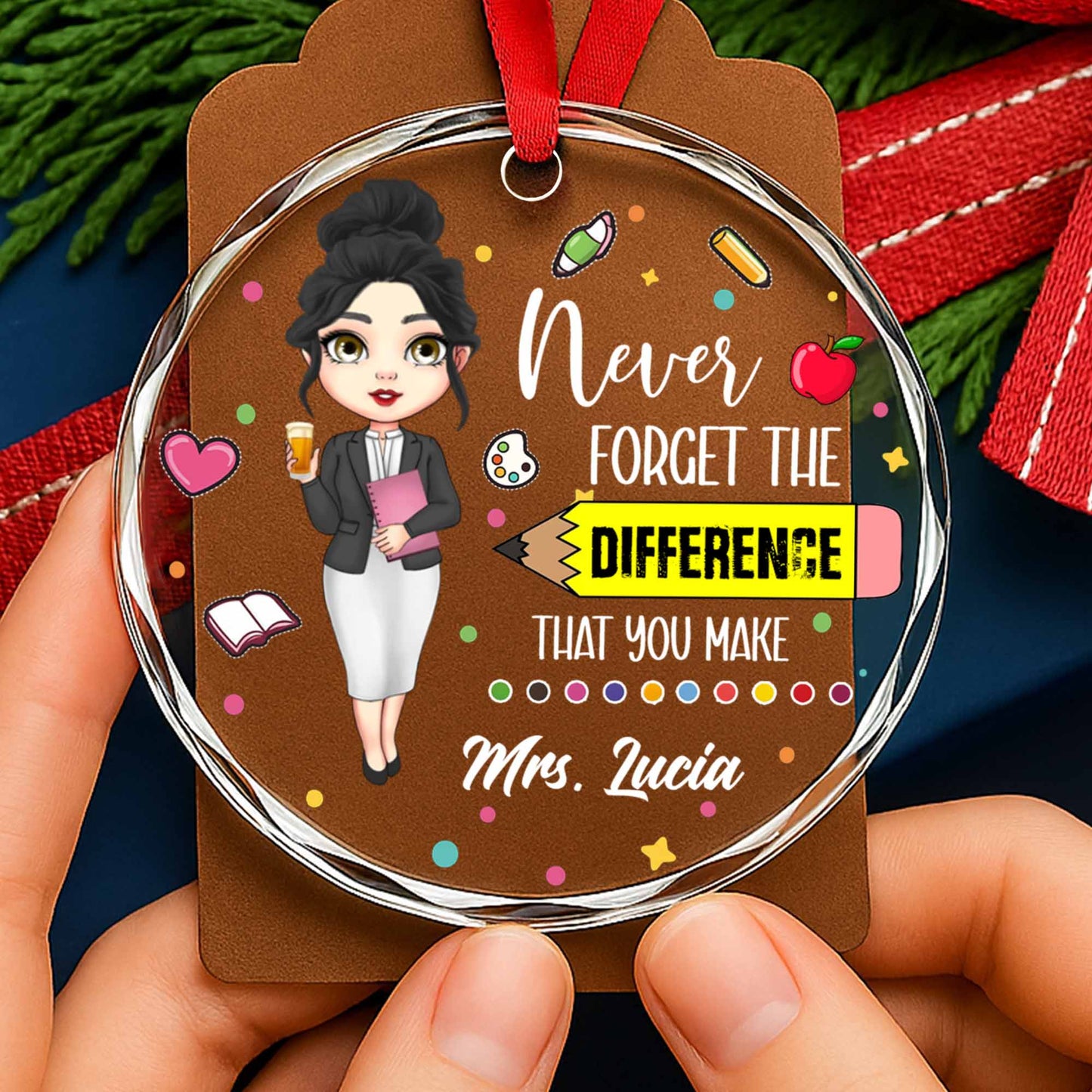 Never Forget The Difference You Make, Apple, Book, Coffee Cup