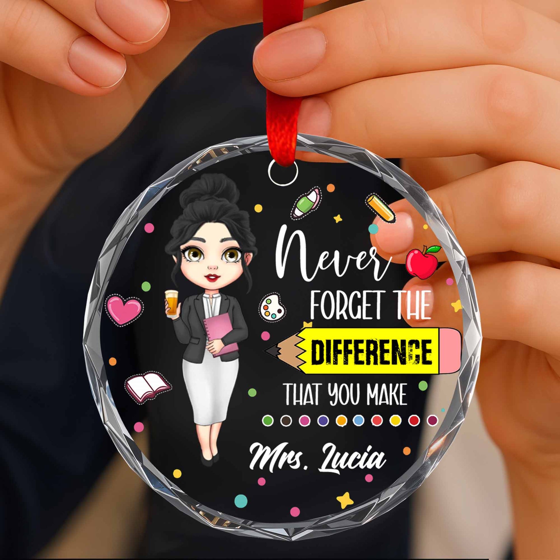 Never Forget The Difference You Make, Apple, Book, Coffee Cup